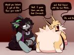 digesting feral feral_on_female hush hush_(character) hush_(hushyum) hush_(purple_prey) jolteon sisters smug vore