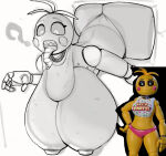 absurd_res animatronic animatronic_female artist_logo ass bib big_breasts black_and_white black_eyes boner breasts breasts_bigger_than_head breasts_out chicken chicken_girl clothes_too_small confused digital_drawing_(artwork) digital_media_(artwork) eyeliner five_nights_at_freddy's five_nights_at_freddy's_2 fnaf furry hard_cock hard_on high_res huge_ass huge_breasts human joints large_ass larger_female long_tongue looking_at_penis looking_down madheaven monochrome no_color orange_eyes pink_cheeks pink_thong question_mark robot robot_girl rosy_cheeks scottgames sharp_teeth size_difference straight stuck stuck_in_vent stuck_in_wall teeth teeth_showing thicc thick_ass thick_thighs thong tongue tongue_out toy_chica_(fnaf) voluptuous voluptuous_body voluptuous_female yellow_body