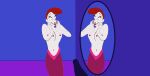 breasts concerned duck_pimples mermaid mermaid_girl mermaid_tail mirror mirror_reflection nude nude_female pauline scared scared_expression shocked shocked_expression topless topless_female white_skin white_skinned_female