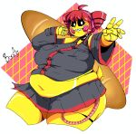 1girl 1girl 1girls animatronic animatronic_female big_belly big_breasts boot_(artist) breasts chicken chicken_girl fat_female fatass_teto five_nights_at_freddy's five_nights_at_freddy's_2 fnaf kasane_teto kasane_teto_(cosplay) obese obese_female overweight overweight_female plump robot robot_girl scottgames toy_chica_(fnaf) vocaloid