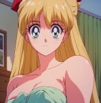 1girl adult_swim alluring bishoujo_senshi_sailor_moon bishoujo_senshi_sailor_moon_r bishoujo_senshi_sailor_moon_r_the_movie bishoujo_senshi_sailor_moon_s bishoujo_senshi_sailor_moon_s_the_movie bishoujo_senshi_sailor_moon_supers bishoujo_senshi_sailor_moon_supers_the_movie blonde_hair blue_eyes close-up giant_mountain minako_aino naked_towel nude toei_animation toonami towel_only viz_media