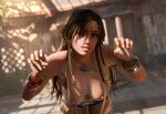 1girls 3d 3d_render artist_name bandai_namco blender_(software) breasts brown_hair celadora dark-skinned_female fighting_game long_hair looking_at_viewer medium_breasts miary_zo mole mole_under_eye nail_polish namco namco_bandai nipples red_eyes solo_female tekken tekken_8 tribal_jewelry twitter video_game_character video_game_franchise video_games