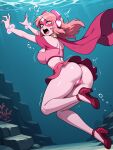 1girl ai_generated asphyxiation cartoon_network drowned drowning female hbo_max miss_heed_(villainous) peril sexfightfun solo underwater underwater_peril villainous
