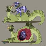 1girl belly_bulge digesting digestion eclipse_(foulfur) female_prey foulfur furry helpless hush hush_(character) hush_(hushyum) hush_(purple_prey) internal_view male male/female male_pred powerless stomach_bulge trapped vore