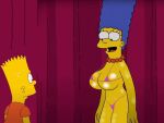 ass bart_simpson dancing gif huge_breasts marge_simpson micro_bra panties the_simpsons thighs