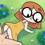 1girl accurate_art_style ai_generated bottomless flowers freckles fucked_from_behind glasses grass grin illymation ilyssa_levy no_panties orange_hair outdoor_sex outside outside outside_sex pussy red_hair sex sex_from_behind smile sundress tagme vaginal_penetration vaginal_sex yellow_sundress youtube youtuber