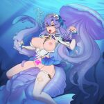 1girl absurd_res ai_art asphyxiation bare_breasts bubble cantarella_(wuthering_waves) drowning empty_eyes exposed_chest expressionless female female_only femsub frills leg_warmers maledom monster mrchypno_(generator) peril tattoo tentacle tentacle_sex torn_clothes unaware underwater wuthering_waves