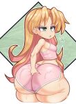  1girl ass big_ass booty_shorts breasts dolphin_shorts duke_wintermaul huge_ass 