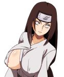  areola areola_slip areolae big_breasts breasts brown_hair genderswap huge_breasts hukuisan hyuuga_neji long_hair naruto neji_hyuuga nejiko upper_body white_eyes 