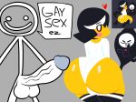  1boy 1femboy ass big_penis emoji_joy_(jjoyplus) fat_ass fat_cock frank_(jjoyplus) funny gay_sex joy_(jjoyplus) jp20414(artist) mob_face reference_image stickman 