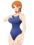  1girl 1girl 1girl big_breasts breasts brown_eyes female_focus female_only kagemusha mature mature_female nami one_piece orange_hair solo_female solo_focus tagme 