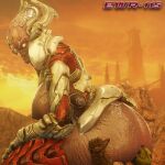 3d alien_humanoid atsuko_(artist) big_breasts demon_humanoid doom doom_(series) doom_eternal doom_slayer_(doom) goddess huge_ass huge_ass khan_maykr kingbigballs larger_female massive_ass massive_butt massive_thighs mature_woman nightmare_waifu older_female queen red_body taller_woman