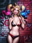  baseball_bat belly_button bikini dc_comics dc_comics dc_extended_universe dceu harleen_quinzel harley_quinn suicide_squad 