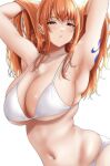 1girl 1girl 1girl big_breasts bikini breasts brown_eyes female_focus female_only huge_breasts light-skinned_female light_skin long_hair mature mature_female moriton nami one_piece orange_hair post-timeskip shoulder_tattoo solo_female solo_focus tagme tattoo white_background