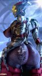  1girl 3d alien alien_girl atsuko_(artist) big_ass big_breasts dat_ass demon demon_girl divine_slut doom female_only goddess khan_maykr mechanic monster monster_girl nipples red_skin smooth_skin solo_female spongebob spongebob_squarepants spongebob_squarepants_(character) thick_thighs video_games wide_hips yellow_eyes 