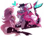  cherri_bomb_(hazbin_hotel) crossover hazbin_hotel helluva_boss sirhadlock verosika_mayday_(helluva_boss) vivienne_medrano vivziepop 