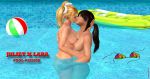  3d crossover juliet_starling lara_croft lollipop_chainsaw pool tomb_raider 