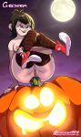  1girl 2020 anal anal_insertion anal_masturbation anal_sex big_ass black_hair black_nails blue_eyes breasts chickpea colored converse exposed_pussy female_masturbation female_only fingernails hotel_transylvania huge_ass jack-o&#039;-lantern light-skinned_female mavis_dracula moon nail_polish nipples pumpkin pussy shoes sneakers stockings uncensored vampire 