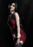  1girl ada_wong black_hair mature_female pervert pervert_female resident_evil sex_invitation sexually_suggestive short_hair 