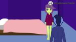  adult adult_female bathrobe bed cum_inside cum_outside dialogue equestria_girls explicit my_little_pony oc original_character ponetan tagme victoria webm 