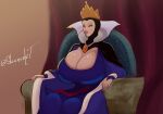  akkoo17 big_breasts cape crown disney queen_grimhilde slaaneshit snow_white_and_the_seven_dwarfs 