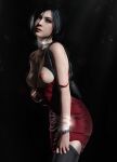  ada_wong black_hair breasts medium_breasts nude resident_evil short_hair 