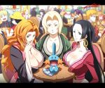 big_breasts bleach boa_hancock breasts cafe cleavage crossover dark_skin female hinata_hyuuga huge_breasts jewelry kuchiki_byakuya kurosaki_ichigo matsumoto_rangiku monkey_d._luffy mudkip nami nara_shikamaru naruto naruto_uzumaki one_piece pokemon sakura_haruno shihouin_yoruichi table tony_tony_chopper tsunade