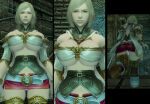  3d ashelia_b&#039;nargin_dalmasca barely_contained big_breasts bimbo bimbofied blonde_hair breasts final_fantasy final_fantasy_xii game_mod hips huge_breasts huge_hips mod panties princess short_skirt skirt thong under_boob upskirt white_panties wide_hips 