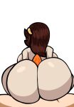  1boy 1boy1girl 1girl assjob beat_banger bianca_(erick&#039;s_mom) big_ass brown_hair erickverse hiper_(oc) jp20414(artist) naked_female nude orange_dick tentacle_penis 