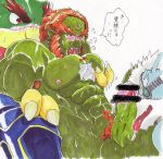 bara bowser ganondorf green_skin group_sex licking male male_focus mario_(series) monster muscle nintendo penis pixiv_thumbnail resized sex star_fox super_mario_bros. super_smash_bros. the_legend_of_zelda threesome wolf_o'donnell wolf_o'donnell yaoi