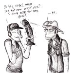  catsketch dildo glasses hat scout sketch sniper tagme team_fortress_2 vibrator 