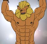 leomon lion male nipples no_sex pecs solo