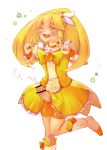  blonde_hair censored cum cure_peace ejaculation futanari handsfree_ejaculation kise_yayoi pixiv_thumbnail precure resized smile_precure! stockings thighhighs yellow_eyes 