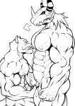 cum digimon gay male muscle oral pecs sweat wargreymon