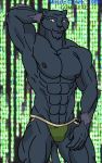 briefs male panther partially_clothed solo