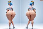 1girl 3d ai_generated ass big_ass big_breasts breasts fundoshi fundoshilover101 huge_ass huge_breasts original original_character tabi_socks
