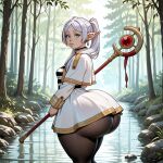 1girl ai_generated ass big_ass breasts frieren huge_ass kalagod sousou_no_frieren