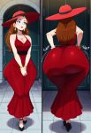  1girl ai_generated ass big_ass breasts fundoshilover101 huge_ass nintendo pauline super_mario_bros. 