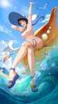 barefoot beach kurotsuchi naruto naruto_shippuden ocean outside sky tagme