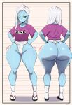  1girl ai_generated ass big_ass breasts dragon_ball fundoshi fundoshilover101 huge_ass shounen_jump tabi_socks vados 