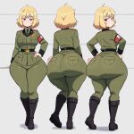 1girl ai_generated ass big_ass breasts fundoshilover101 huge_ass military military_girl original original_character
