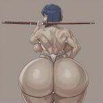 1girl ai_generated ass big_ass big_breasts breasts fundoshi fundoshilover101 fundoshilover101_(old) huge_ass huge_breasts original original_character topless