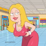 1girl ai_generated american_dad blonde_hair breasts francine_smith jeanbombila666 milf