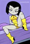 1girl ai_generated anal_sex ass ass_focus cartoon_network comic_book_character costume cum_in_ass dc dc_comics goth goth_girl grey_skin half_demon jeanbombila666 male male/female older older_female purple_hair rachel_roth raven_(dc) sex short_hair teen_titans teen_titans_go young_adult young_adult_female young_adult_woman