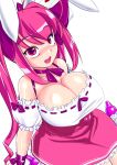 breasts cleavage di_gi_charat huge_breasts kinbou_sokai konmori_(kinbou_sokai) pink_eyes pink_hair usada_hikaru