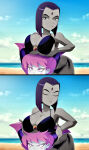  2girls dc dc_comics female jinx_(dc) raven_(dc) ravenravenraven tagme teen_titans warner_bros warner_bros._animation warner_brothers 