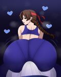1boy 1girl ass assjob big_ass breasts buttjob erection erection_under_clothes hotdogging huge_ass kibou-kage king_of_fighters penis_between_ass penis_on_ass robert_garcia yuri_sakazaki