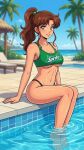 1girl adult_swim alluring athletic_female beach bikini bishoujo_senshi_sailor_moon bishoujo_senshi_sailor_moon_r bishoujo_senshi_sailor_moon_r_the_movie bishoujo_senshi_sailor_moon_s bishoujo_senshi_sailor_moon_s_the_movie bishoujo_senshi_sailor_moon_supers bishoujo_senshi_sailor_moon_supers_the_movie brown_hair cleavage dario fit_female green_eyes makoto_kino medium_breasts ocean pin_up posing sprite_(company) swimming_pool toei_animation toonami under_boob viz_media