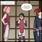 before_gangbang before_sex cuckolding echigakureart inojin_yamanaka iwabee_yuino milf sakura_haruno sarada_uchiha surprised surprised_expression uchiha_sarada yamanaka_inojin