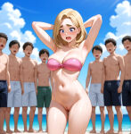  accidental_exposure accidental_nudity ai_generated beach bikini bikini_bottom_removed bikini_top bottomless bottomless_female breasts crowd embarrassed_undressed_female euf exhibitionism exhibitionist faceless_male forced_exposure forced_nudity forced_presentation glj-enf half_naked humiliation lost_clothes lost_swimsuit ocean original outside public public_exposure public_humiliation public_indecency public_nudity pussy screaming shiny_skin shocked shocked_expression story_at_source stripped swimsuit_removed tanned tanned_female tanned_skin top_only undressed unhappy unhappy_female wardrobe_malfunction 